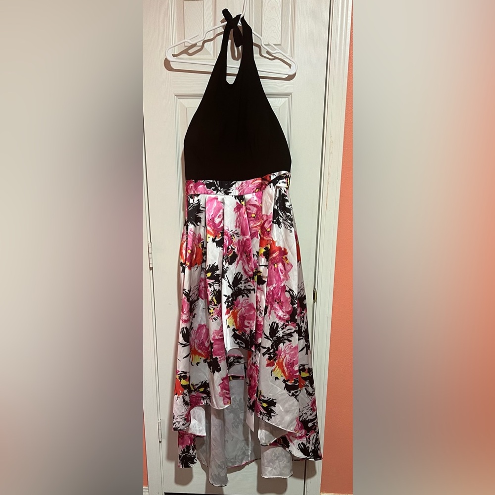 Leslie Fay Floral Halter Maxi Dress Size 10 NWT